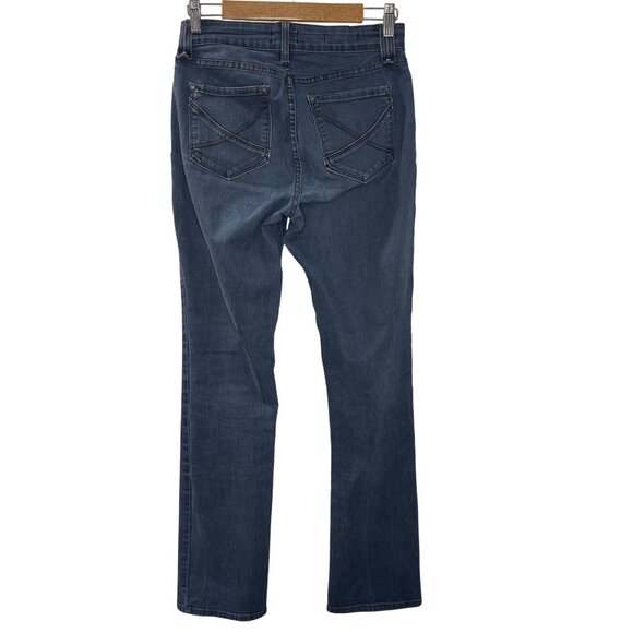 NYDJ Marilyn Straight Jeans Women's Size 6 Embroidered Back Pockets Mid Rise - Picture 3 of 11